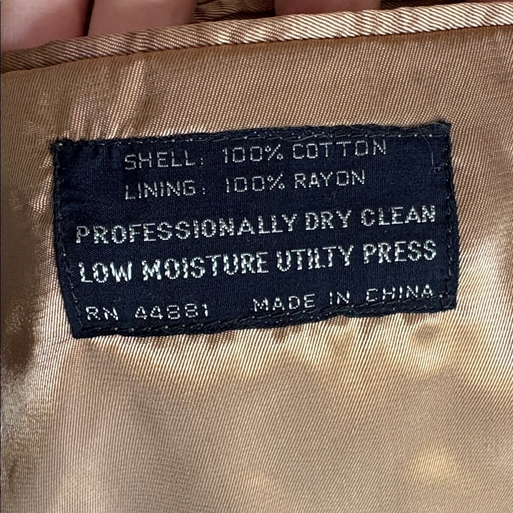 The Corduroy Collection Men’s Tan Corduroy Suit Jacket - Picture 9 of 11